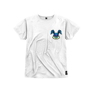 Camiseta Infantil Premium Estampada Em Alta Definição Com Qualidade 4K 100% Algodão Confortável Coelinho Bolado