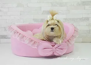 Cama Europa Pérolas Rosê- Oh My Dog
