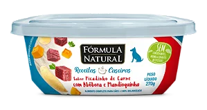 Fórmula Natural Receitas Caseiras Cães Adultos Picadinho de Carne com Abóbora e Mandioquinha