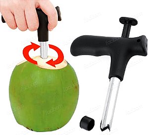 Abridor Furador de Coco em Aço Inox - Tok House