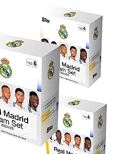 Break 571 - 3x Caixas Real Madrid Team Set - Escolha 1 Jogador e pegue 1 no sorteio