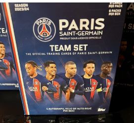 Break 693 - PSG Team Set 23/24 - Jogadores Aleatórios - Chance de Auto do Mbappe - "NÃO É VENDA DE CAIXA LACRADA "