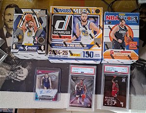 Break 760  -  Break NBA - 3x Box  NBA - Mosaic Blaster 24/25 , Hoops Blaster 24/25 e Donruss MegaBox 24/25 + 2 Fat Pack Donruss 24/25 + 3 Cards no sorteio