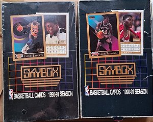 Break 815 - 2x Box NBA SKYBOX - 1990/91 - Por Pack - 15 cards em cada pack - Lacrado ou aberto em Live
