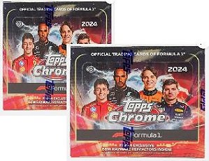 Break 840- 2x Qualifing Box F1 - Topps Chrome 2024 - Total 136 cards - Escolha o Piloto e mais um no Sorteio - "NÃO É VENDA DE CAIXA LACRADA - É BREAK "