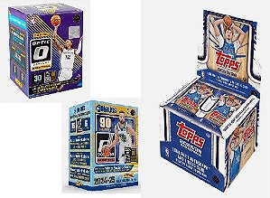 Break 862 - Break NBA 1 xTopps Jumbo - 2025/26 + 1x Nba Blaster Panini Optic 2024/25 + 1x Donruss Winter Blaster 2024/25 - Escolha seu time - 520 Cards 1 auto e 1 Memo garantida, boas chances de 2 memos "NÃO É VENDA DE CAIXA LACRADA - É BREAK "