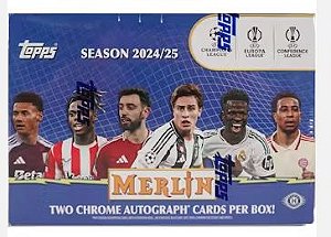 Break 875 - 1x Box Breaker Delight - Topps Merlin - Break Estilo Draft - 12 cards - 2 Autos , 4 numeradas, Chance de Case Hit - "Atenção não é caixa lacrada, é break"