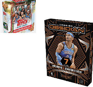 Break 951- Break NBA 1 x Obsidian- 2024/25 - Hobby box - 7 cards,+ Topps de Natal 25/26 - "NÃO É VENDA DE CAIXA LACRADA - É BREAK "