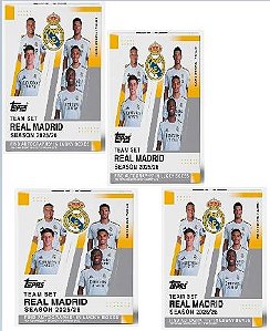 Break 965 - 4x Box Real Madrid Team Set - Escolha o Jogador + 1 No Sorteio - " Não é Caixa Lacrada, é Break"