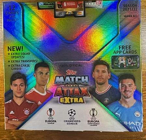 Break 975 - 1 Box - Match Attax - Extra 21/22 - Varios Craques - Escolha 1 time + 1 no sorteio - "Atenção não é Caixa Lacrada - É Break"