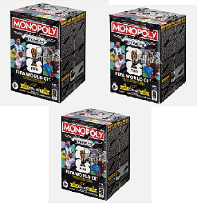 Break 1030- Prizm Copa do Mundo 2026 MonoPoly - 3x Blasters - Escolha o Time - " Atenção