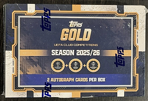 Break 1054 - 1x Box Topps Gold 2025/26 - Times Aleatorios - 40 times - "Atenção não é lacrado, é Break"