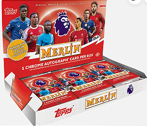 Break 1059 - 1x Merlin Hobby Box - Escolha o time - 1 Auto Garantido - "Atenção não é caixa lacrada, é break "