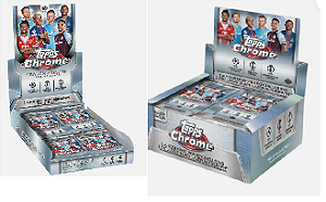 Break 1063- Topps Chrome 2025/26 - 1x Jumbo + 1x Hobby Box- 4 Autos Garantidos - " Atenção não é Lacrado, é Break"