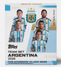 Break 1070 - 1x Argentina Team Set - Por Pack - 2 Numeradas - 4 paralelas - Chance de auto