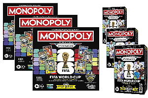 Break 1089 - Monopoly Prizm - Copa 2026 - 3 Tabuleiros e 3 Blasters - Seleções Aleatporias - Atenção, não é Lacrado, é Break"