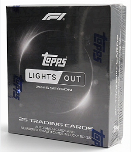 Break 1106 - Hobby Box - Topps Lights Out F1 2026 - Escolha seu piloto - " Atenção , não é lacrado, é break"