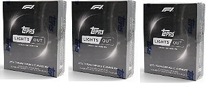 Break 1117 - 3x Hobby Box - Topps Lights Out F1 2026 - Escolha seu piloto + 1 no sorteio - " Atenção , não é lacrado, é break"