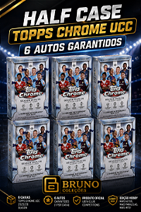Break 1132- - LINK 1 - 6 Hobby Box- Topps Chrome - 2025/26 - Escolha seu Jogador / Time - 6 Autos Garantidos - " Atenção não é Caixa Lacrada - É Break"