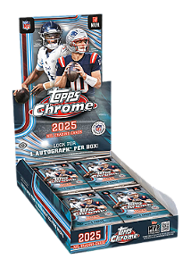 Break 1136 - Topps Chrome NFL - 1x Hobby Box - 2025 - 1 auto garantido - "Atenção não é Lacrado, é Break"