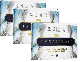 Break 1134 Topps Inception 2025/26 - 3x Hobby Box - 3 Autos Garantidos - "Atenção não é Venda Lacrada, é Break"