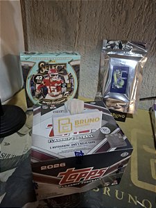 Break 1147 - Topps Flagship NFL - 1x Jumbo Box - 2026 - + 1 Mega Box Select 2025 - 1 auto e 1 Relic garantido -442 cards "Atenção não é Lacrado, é Break"