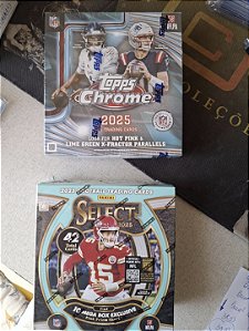 Break 1150 - 2x Mega Box - Topps Chrome NFL + Panini Select -95 Cards "Atenção não é Lacrado, é Break"