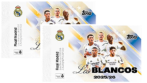 Break 1153 - 2x Hobby Box - Real Madrid Los Blancos - 6 Autos garantidos - " Atenção não é Lacrado, é Break"