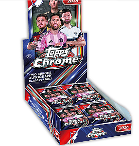 Break 1169 - 1x Hobby Box - Topps Mls Chrome 2026 - Times Aleatórios - 2 Autos Garantidos - " Atenção não é Lacrado, é Break"