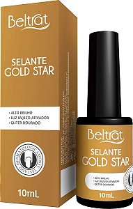 Selante c/ Glitter Dourado Gold Star LED/UV - Beltrat - 10ml