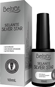 Selante c/ Glitter Prata Silver Star LED/UV - Beltrat - 10ml