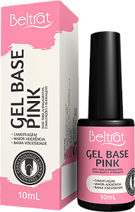 Gel Base PINK para Alongamento - Beltrat - 10ml