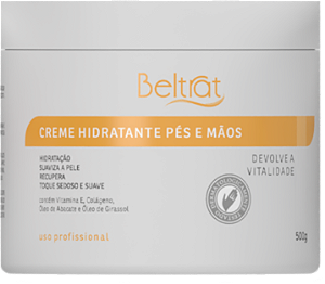 Creme Hidratante para Pés e Mãos - Óleo de Girassol - 500g - Beltrat
