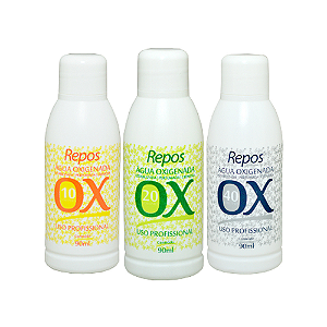 Água Oxigenada 10/20/30/40 Volumes - 90ml  - Repos