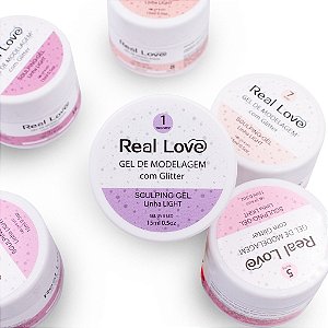 Gel Sculpting Para Unhas Com Glitter 15ml - Real Love