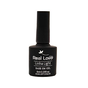 Base De Esmalte Em Gel Para Unhas 8ml - Linha Light - Real Love