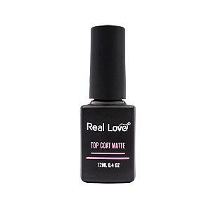 Top Coat Matte Efeito Fosco 12ml - Real Love