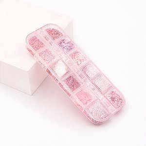 Kit Glitter Tons de Rosa - Real Love
