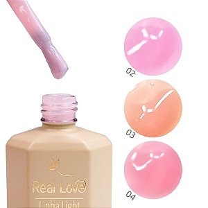 Top Coat Nude Linha Light 15ml - Real Love