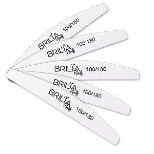 Pacote de Lixas Boomerang 100/180 - 20 und - Brilia Nails