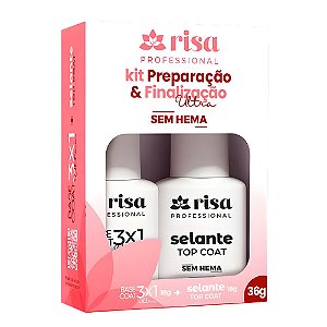 Kit Preparação & Finalização Sem HEMA RISA - Risa Professional