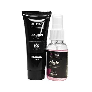 Kit Polygel 50ml + Higie 60ml - Risa Profissional