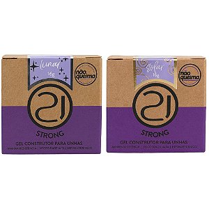 Gel Construtor com Glitter - Gel Strong 16g - Nails 21