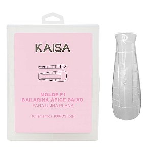 Molde F1 Bailarina Ápice Baixo Para Unha Plana 100 Pcs - Kaisa