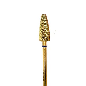 Broca de Tungstênio Dourada Conica (Formato Milho) 6,2 mm - Zarya