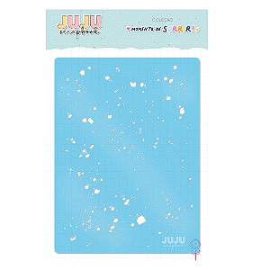 Stencil Muita Cor - Coleção Momento de Sorrir | JuJu Scrapbook