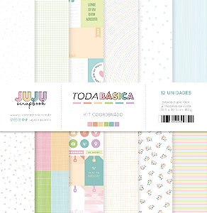 Kit Coordenado - Coleção Toda Básica | JuJu Scrapbook