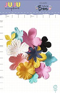 Kit de Flores - Coleção Tudo de Bom | JuJu Scrapbook