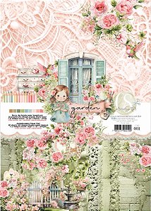 Coleção GARDEN Papel Bloco 21x30,5cm 20 folhas - 240G GAR000