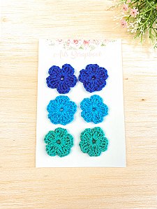 Flores em crochê- By Arts Scrapbook